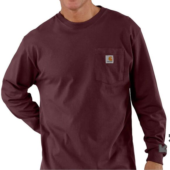 Carhartt Loose Fit HeavyWeight Long Sleeve Pocket Tee with Graphic - Picture 1 of 5